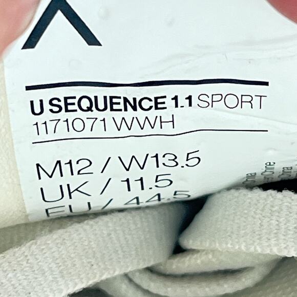 Ahnu Sequence 1.1 Sport White Lace Up Lifestyle Casual Shoes Sneakers Mens Sz 12